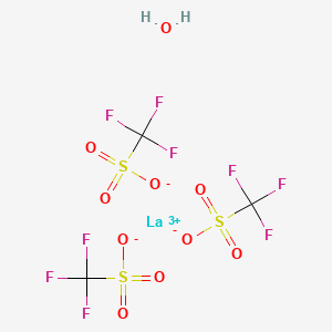 molecular formula C3H2F9LaO10S3 B1513434 三氟甲磺酸镧(III)水合物 CAS No. 34629-21-5