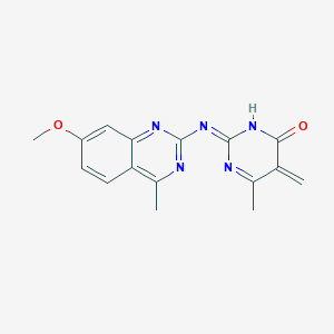 (2Z)-2-(7-methoxy-4-methylquinazolin-2-yl)imino-6-methyl-5-methylidenepyrimidin-4-one