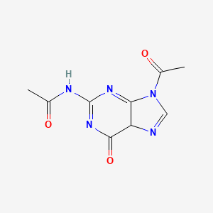 N-(9-acetyl-6-oxo-5H-purin-2-yl)acetamide