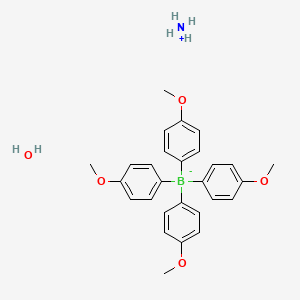 molecular formula C28H34BNO5 B1513442 Ammonium tetrakis(4-methoxyphenyl)borat& CAS No. 314075-09-7
