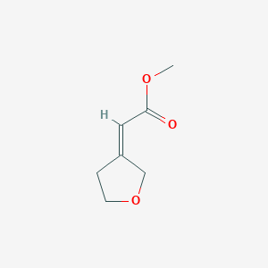 molecular formula C7H10O3 B15134441 methyl 2-[(3Z)-oxolan-3-ylidene]acetate 