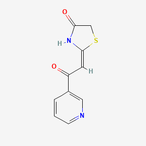 2-(2-Oxo-2-pyridin-3-ylethylidene)-1,3-thiazolidin-4-one