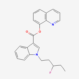 molecular formula C23H21FN2O2 B15134491 quinolin-8-yl1-(3-fluoropentyl)-1H-indole-3-carboxylate 