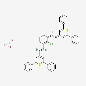 molecular formula C44H34BClF4S2 B1513450 4-[2-[2-Chloro-3-[(2,6-diphenyl-4H-thiopyran-4-ylidene)ethylidene]-1-cyclohexen-1-yl]ethenyl]-2,6-diphenylthiopyrylium tetrafluoroborate CAS No. 155614-01-0