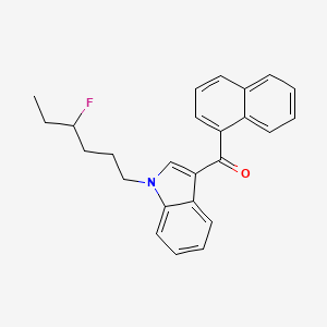 molecular formula C25H24FNO B15134501 (1-(4-fluorohexyl)-1H-indol-3-yl)(naphthalen-1-yl)methanone CAS No. 2365471-36-7