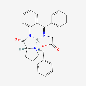 Nickel,[N-[phenyl[2-[[[(1R,2S)-1-(phenylmethyl)-2-pyrrolidinyl-kN]carbonyl]amino-kN]phenyl]methylene]glycinato(2-)-kN,kO]-, (SP-4-4)-