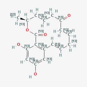 molecular formula C18H22O5 B1513457 Zearalenone 13C18 CAS No. 911392-43-3