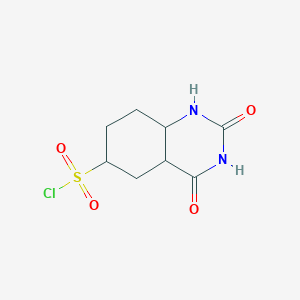 2,4-dioxo-4a,5,6,7,8,8a-hexahydro-1H-quinazoline-6-sulfonyl chloride