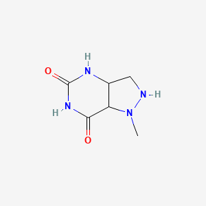 molecular formula C6H10N4O2 B15134582 1H-Pyrazolo[4,3-d]pyrimidine-5,7(4H,6H)-dione, 1-methyl- 