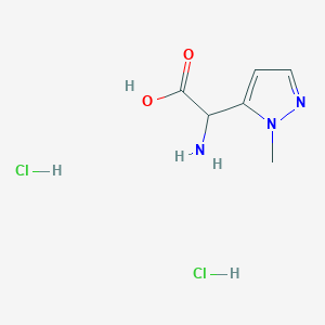 2-amino-2-(1-methyl-1H-pyrazol-5-yl)acetic acid dihydrochloride