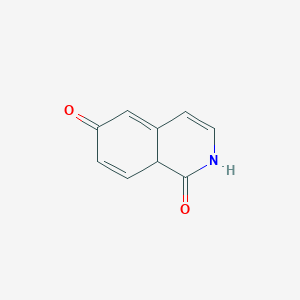 molecular formula C9H7NO2 B15134605 2,8a-Dihydroisoquinoline-1,6-dione 