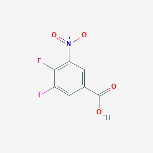 molecular formula C7H3FINO4 B15134608 4-Fluoro-3-iodo-5-nitrobenzoic acid 