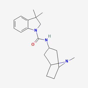 3,3-dimethyl-N-(8-methyl-8-azabicyclo[3.2.1]octan-3-yl)-2H-indole-1-carboxamide