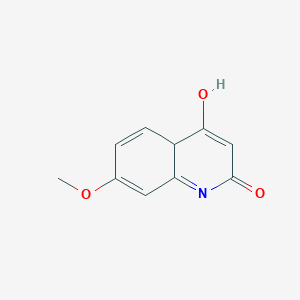 molecular formula C10H9NO3 B15134679 4-hydroxy-7-methoxy-4aH-quinolin-2-one 