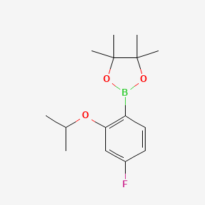 molecular formula C15H22BFO3 B1513468 4-Fluoro-2-isopropoxyphenylboronic acid pinacol ester 