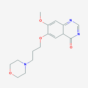 molecular formula C16H21N3O4 B15134693 7-methoxy-6-(3-morpholin-4-ylpropoxy)-4aH-quinazolin-4-one 