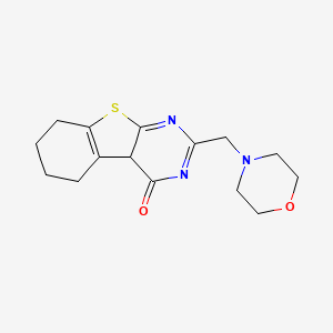 molecular formula C15H19N3O2S B15134707 [1]Benzothieno[2,3-d]pyrimidin-4(1H)-one, 5,6,7,8-tetrahydro-2-(4-morpholinylmethyl)- 