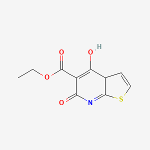 molecular formula C10H9NO4S B15134716 ethyl 4-hydroxy-6-oxo-3aH-thieno[2,3-b]pyridine-5-carboxylate 