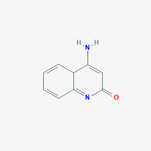 molecular formula C9H8N2O B15134718 4-amino-4aH-quinolin-2-one 