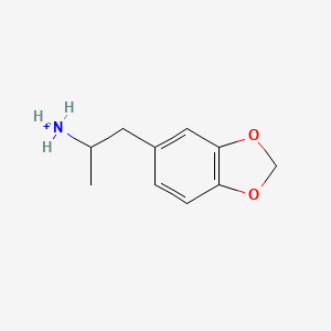 molecular formula C10H14NO2+ B1513472 1-(1,3-Benzodioxol-5-yl)propan-2-ylazanium 