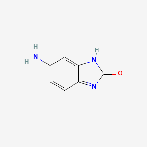 molecular formula C7H7N3O B15134786 5-Amino-6-Chlorobenzoimindazolone 