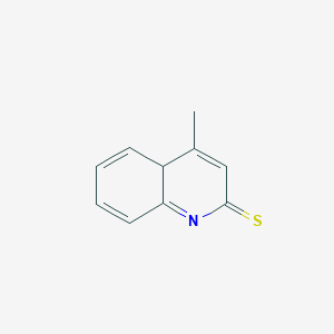 molecular formula C10H9NS B15134815 4-methyl-4aH-quinoline-2-thione 