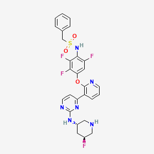 1-phenyl-N-[2,3,6-trifluoro-4-[3-[2-[[(3S,5S)-5-fluoropiperidin-3-yl]amino]pyrimidin-4-yl]pyridin-2-yl]oxyphenyl]methanesulfonamide