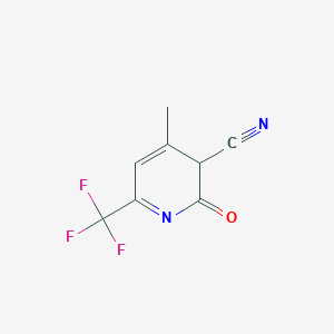 4-methyl-2-oxo-6-(trifluoromethyl)-3H-pyridine-3-carbonitrile