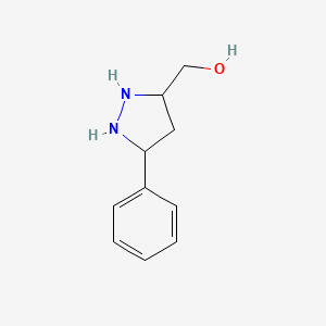 molecular formula C10H14N2O B15134905 (5-Phenylpyrazolidin-3-yl)methanol 