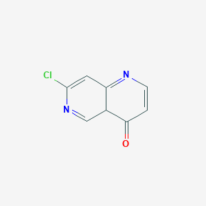 molecular formula C8H5ClN2O B15134907 7-chloro-4aH-1,6-naphthyridin-4-one 