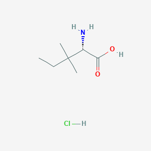 molecular formula C7H16ClNO2 B15134917 Isoleucine, 3-methyl-, hydrochloride 