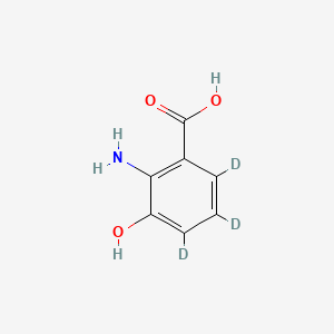 molecular formula C7H7NO3 B15134931 3-Hydroxyanthranilic Acid-d3 