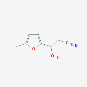 3-Hydroxy-3-(5-methylfuran-2-yl)propanenitrile