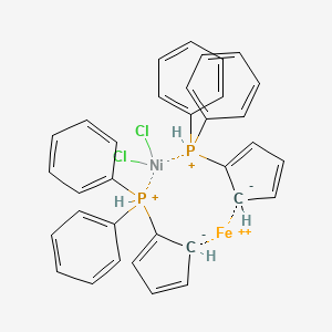 molecular formula C34H30Cl2FeNiP2+2 B15134944 [1,1'-Bis(diphenylphosphino)ferrocene]nickel(II) chloride 