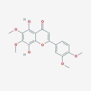 molecular formula C19H18O8 B15134991 2-(3,4-Dimethoxyphenyl)-5,8-dihydroxy-6,7-dimethoxychromen-4-one 