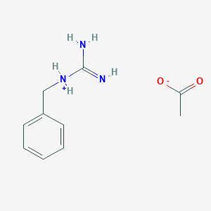 molecular formula C10H15N3O2 B15134997 1-Benzylguanidinium acetate 