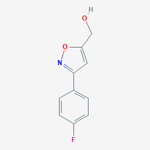 molecular formula C10H8FNO2 B151351 (3-(4-氟苯基)异恶唑-5-基)甲醇 CAS No. 206055-89-2