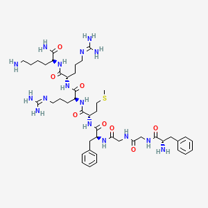 molecular formula C45H72N16O8S B15135107 H-Phe-Gly-Gly-Phe-Met-Arg-Arg-Lys-NH2 