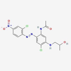 N-[4-Chloro-2-[(2-chloro-4-nitrophenyl)azo]-5-[(2-hydroxypropyl)amino]phenyl]acetamide