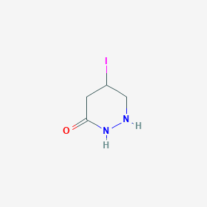 molecular formula C4H7IN2O B15135150 5-Iododiazinan-3-one 