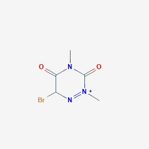 6-bromo-2,4-dimethyl-6H-1,2,4-triazin-2-ium-3,5-dione