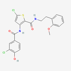 molecular formula C21H18Cl2N2O4S B15135174 Hsd17B13-IN-21 