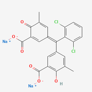 molecular formula C23H14Cl2Na2O6 B15135202 Chrome Pure Blue BX 