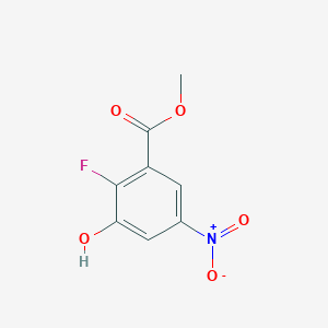 molecular formula C8H6FNO5 B1513523 Methyl 2-fluoro-3-hydroxy-5-nitrobenzoate 