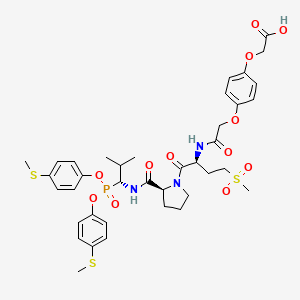 molecular formula C38H48N3O12PS3 B15135237 Neutrophil elastase inhibitor 6 