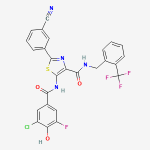 molecular formula C26H15ClF4N4O3S B15135254 Hsd17B13-IN-5 