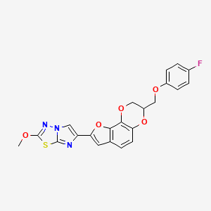 molecular formula C22H16FN3O5S B15135264 PAR4 antagonist 4 