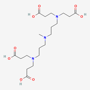 molecular formula C19H35N3O8 B15135302 Bis(bis(2-carboxyethyl)aminopropyl)methylamine 