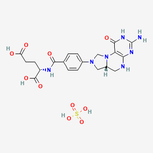 molecular formula C20H25N7O10S B15135321 Arfolitixorin Hemisulfate Salt CAS No. 149930-93-8