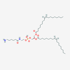 9-Octadecenoic acid (9Z)-, (1R)-1-(13-amino-3-hydroxy-3-oxido-8-oxo-2,4-dioxa-7-aza-3-phosphatridec-1-yl)-1,2-ethanediyl ester